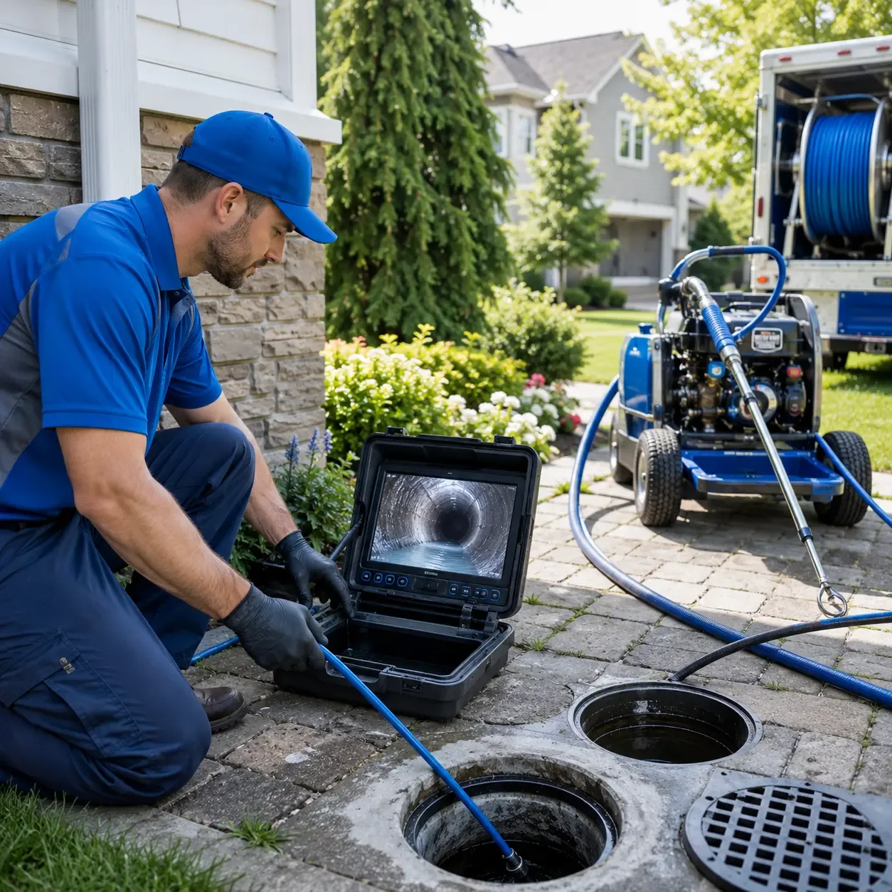 Outdoor drain cleaning professionals serving Arkansaw, WI