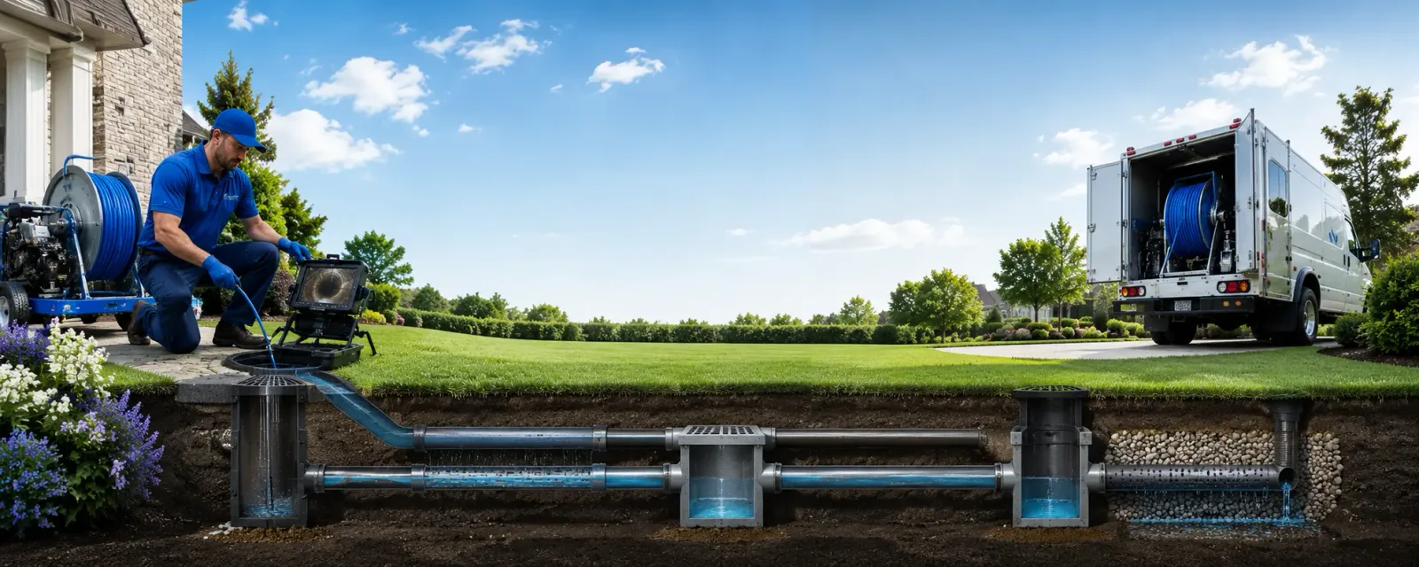 Outdoor drain cleaning information for Arkansaw, WI